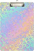 Vista 22 de Portapapeles con escala de sirena, diseño de moda, portapapeles de plástico tamaño carta para estudiantes, niños, mujeres y hombres, tablero de clip