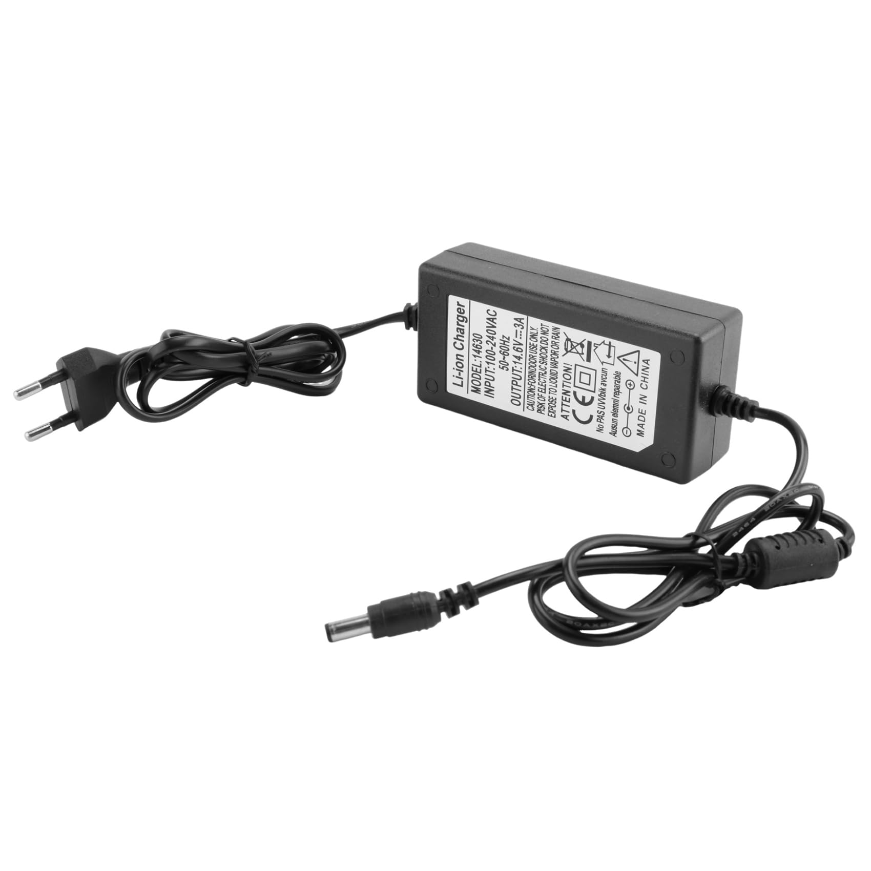 Cargador de BateríA de Fosfato de Hierro Lifepo4 de 14,6 V 3 A Cargador de BateríA de Iones de Litio Enchufe de la UE
