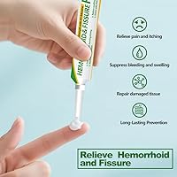 Vista 3 de Ungüento hemorroidal (1 paquete), crema para hemorroides y fisuras hamamelis de máxima fuerza, alivio del dolor, para picazón e hinchazón