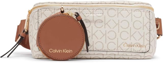 Calvin Klein Novelty Belt Bag Waist Pack, Vanilla