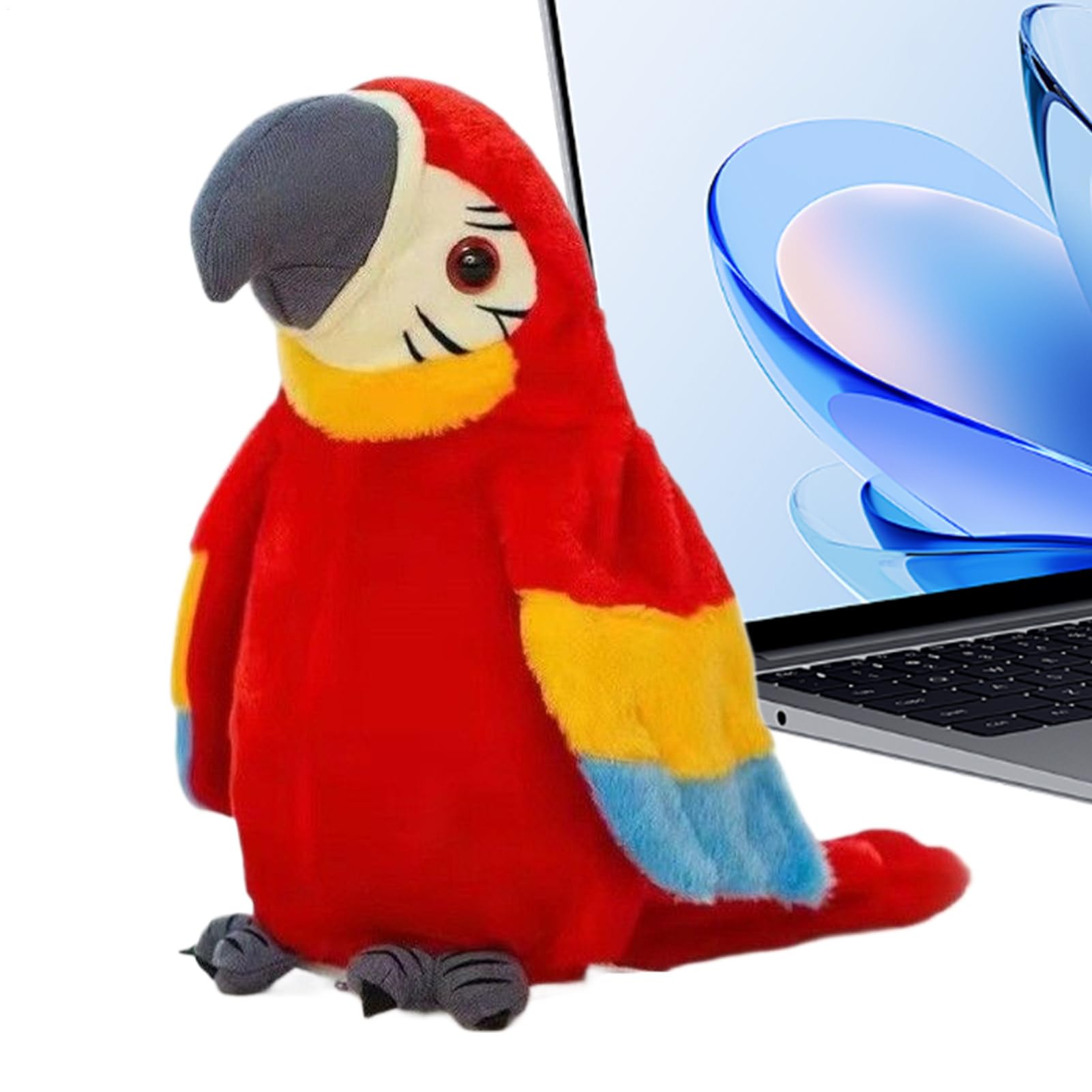 Jouet oiseaux pour chat et perroquet interactif en peluche avec musique