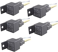 Vista 12 de Cable conector para relé de auto, de E Support, 12 V, 30 A, 40A, 60A, 80A SPST, SPDT 4 pines, 5