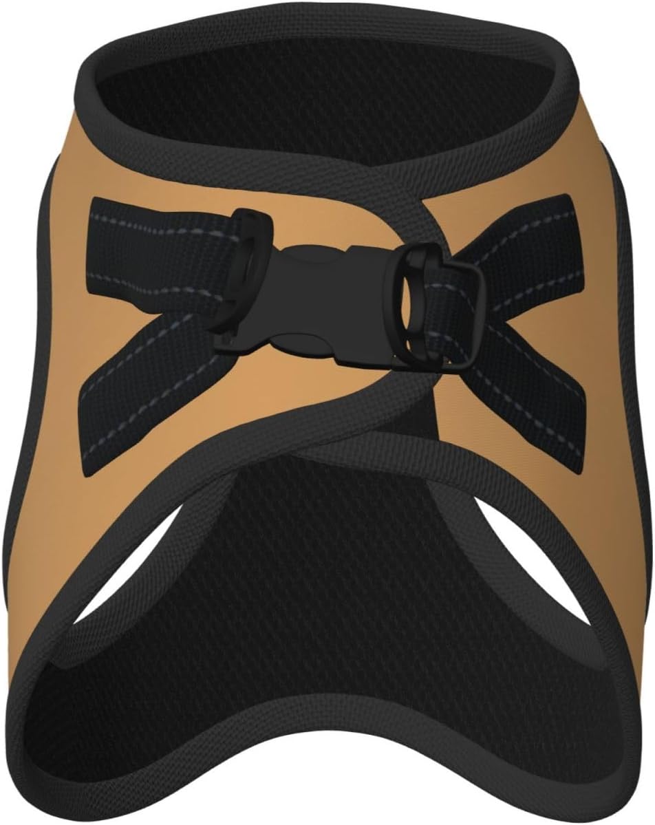 Brown Pet Vest Small Size Dog Harness and Leash Set for Training, Reflective & Adjustable Without Accessories Medium