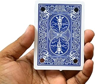 MilesMagic Magician's Hole Shake Matrix Art Gimmick | Highly Visual Classic Trick | Bicycle Poker Impossible Hollow Card Trick | for Street Magic | for Stage Magic Tricks
