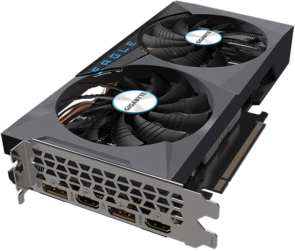 Gigabyte NVIDIA GeForce RTX 3060 EAGLE OC V2 Scheda grafica - 12GB GDDR6, 192-bit, PCI-E 4.0, 1807MHz Core Clock, RGB, 2x DP 1.4, 2 x HDMI 2.1, NVIDIA Ampere - GV-N3060EAGLE OC-12GD Gigabyte NVIDIA GeForce RTX 3060 EAGLE OC V2 Scheda grafica - 12GB GDDR6, 192-bit, PCI-E 4.0, 1807MHz Core Clock, RGB, 2x DP 1.4, 2 x HDMI 2.1, NVIDIA Ampere - GV-N3060EAGLE OC-12GD