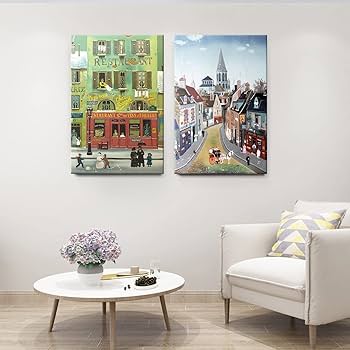 Amazon.co.jp: ヨーロッパの田舎 アートプリント レトロ シティポップ Amazon.co.jp: ヨーロッパの田舎 アートプリント レトロ シティポップ