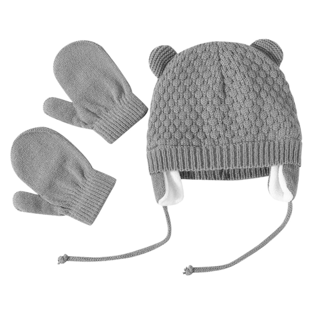 LIFKOME 3 Set Di Cappelli Guanti Sciarpe E Cappellini Per Bambini Adorabili Cappelli Caldi Per Neonati