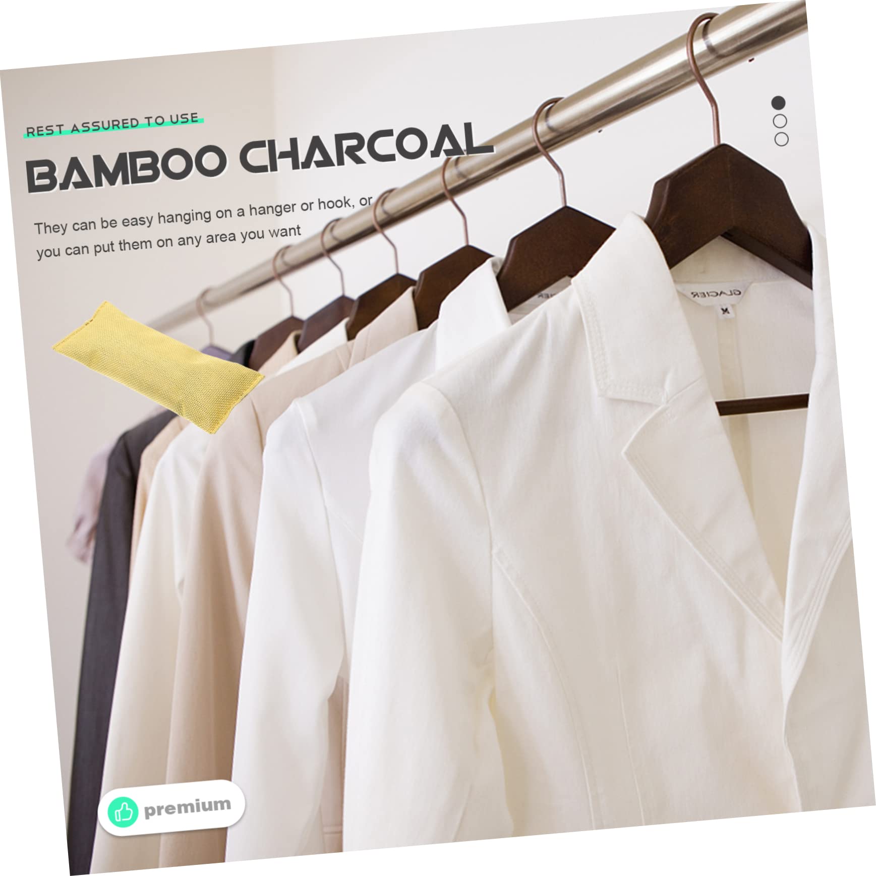 Cabilock 6pièces Sachets Désodorisants Pour Chaussures De Bambou Absorbeur Odeurs Longue Durée Déshumidificateur Naturel Pour Chaussures Et Placard Parfum Frais Pour Entretien Maison Et Ran