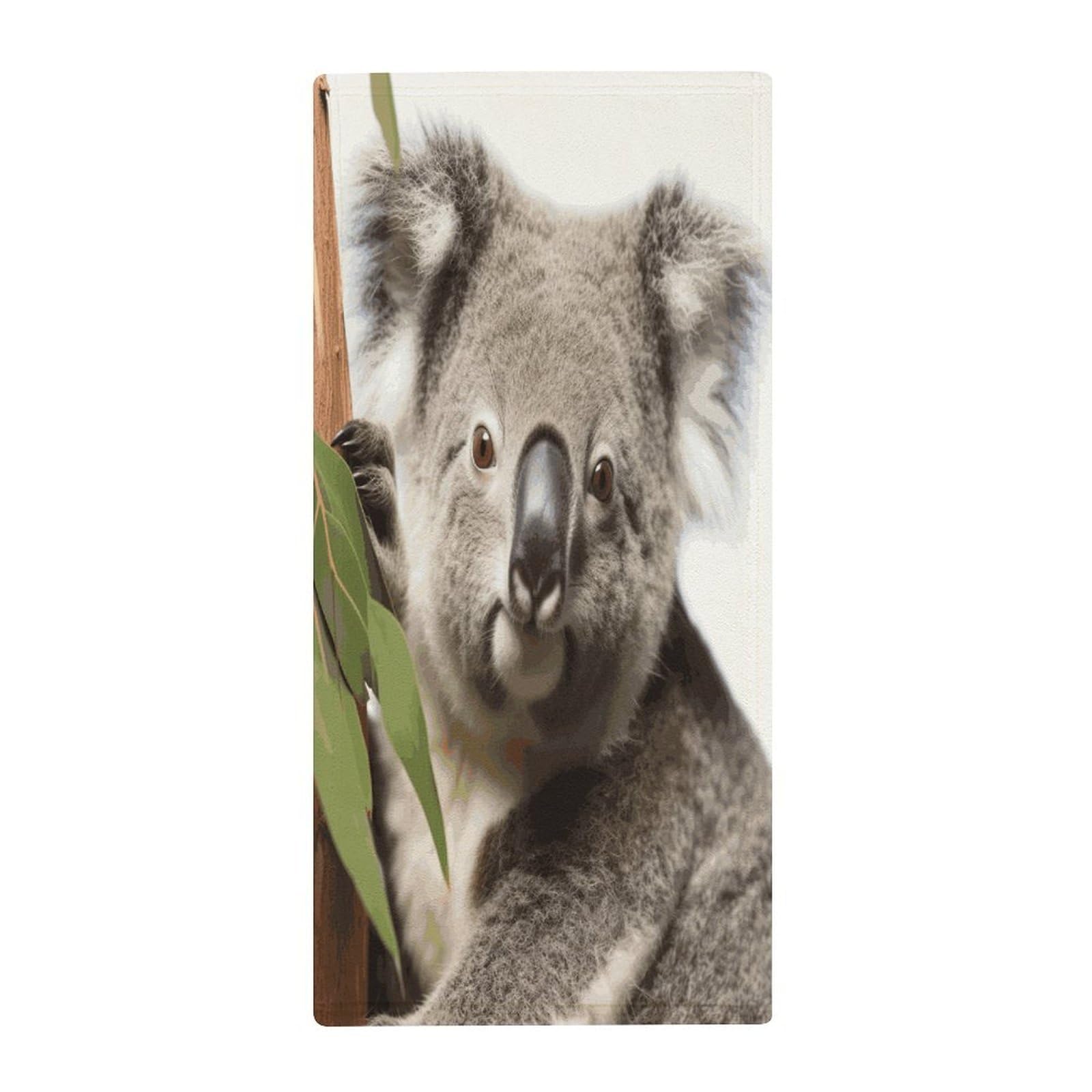 Fekiloot Style Koala Bear Towels For Bathroom, Bath Towels 13.8 X 28.7 Inch, Hand Towel Multipurpose Use As Bath Fitness, Bathroom, Shower, Sports, Yoga Towel
