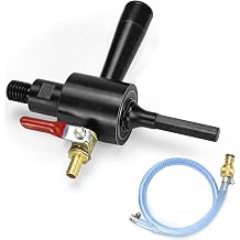 5/8"-11 to 1/2" Hex Shank Water Injection Core Adapter Kit with Quick Connect Hose - Converts Diamond Core Drill Bit Hole Saw to Standard Drill for Wet Drilling in Concrete, Brick, Masonry
