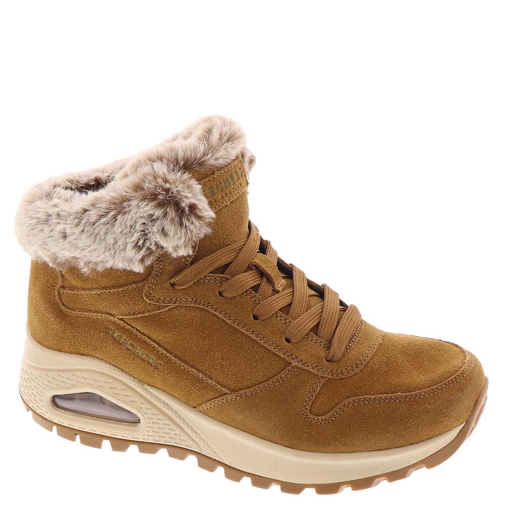 Skechers Women's UNO Rugged Sneaker, Chestnut, 5 UK