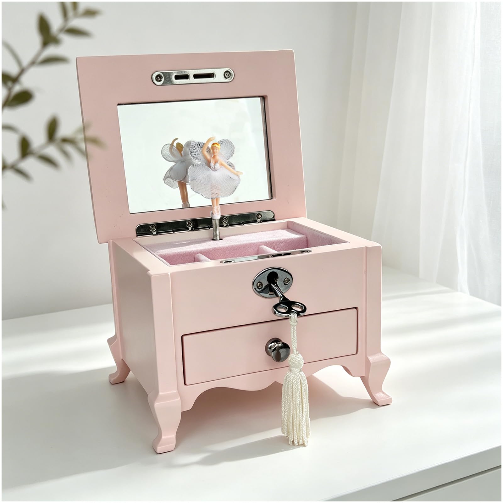 Amazon｜Ballerina (バレリーナ) オルゴールジュエリーボックス ミラー