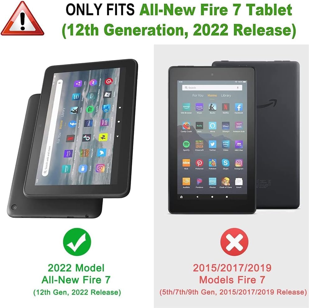 Amazon.co.jp: Fire 7タブレットケース (第12世代 2022年発売) 丈夫な