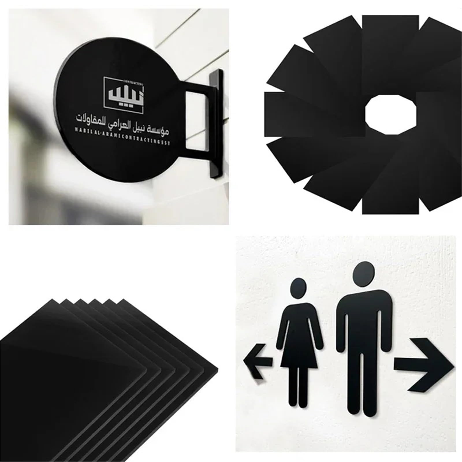 ABS-Kunststoffplatten 1 Stück schwarze ABS-Kunststoffplatte, 0,5–5 mm, DIY-Modell-Bastelbögen for den Cosplay-Modellbau. Mehrere Teilestärkenoptionen Bastelarbeiten
