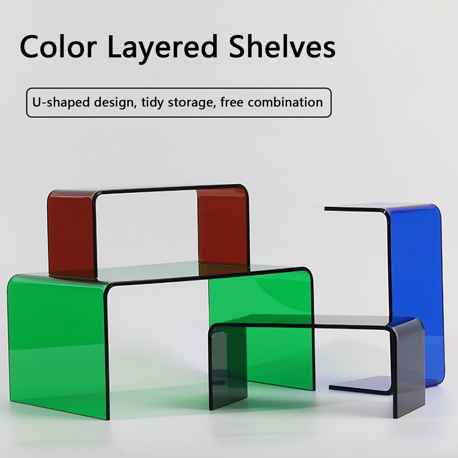 Acryl Risers Display Stand, Acryl-Display-Riser, 5 mm dick, rote Acryl-Riser, hochpräzise geschnittener Cupcake-Dessert-Ständer, Produkt-Display-Regal, 22 x 10 x 10 cm, 30 x 15 x 15 cm ( Size : 35 x 2