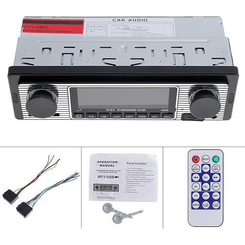 12V Bluetooth Car Radio MP3 Player Vehicle Stereo Audio Support FM/USB/SD/AUX with Remote Control