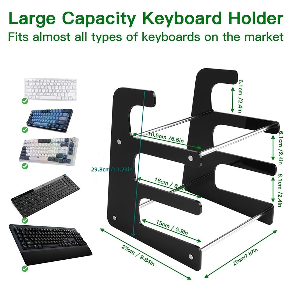 スタイリッシュ&実用的！3段階キーボードホルダーディスプレイスタンド Amazon.co.jp: Muxcksa 3 段メカニカル キーボード ホルダー