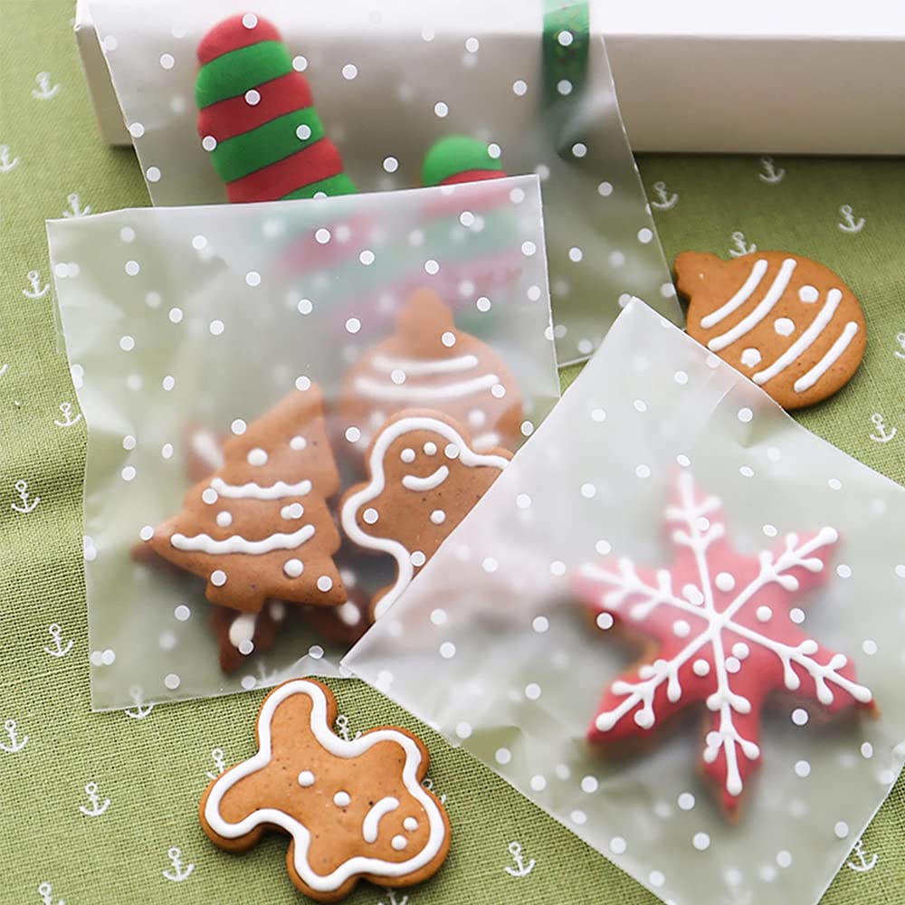 Lot De 200 Sacs En Cellophane Auto-adhésifs