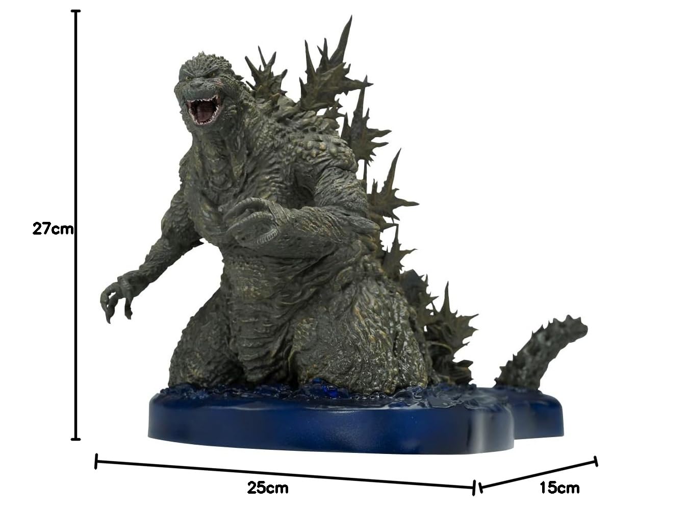 Banpresto Figurka kolekcjonerska Godzilla (2023) Godzilla Minus One Art Vignette - Offshore Image Version 27 cm, wielokolorowa, BP29029P, Optima dla fanów anime