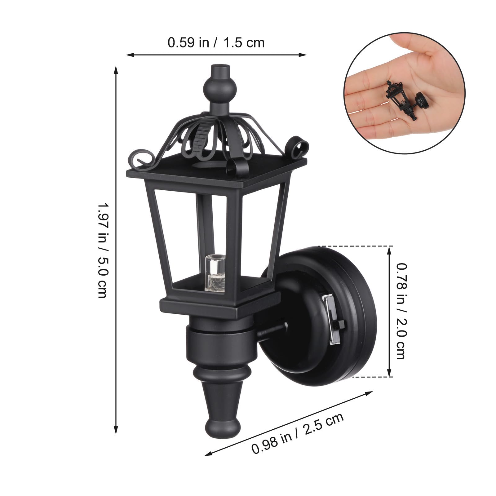 Set di Lampadari in Miniatura, 4 Lampade da Soffitto per Casa Delle Bambole