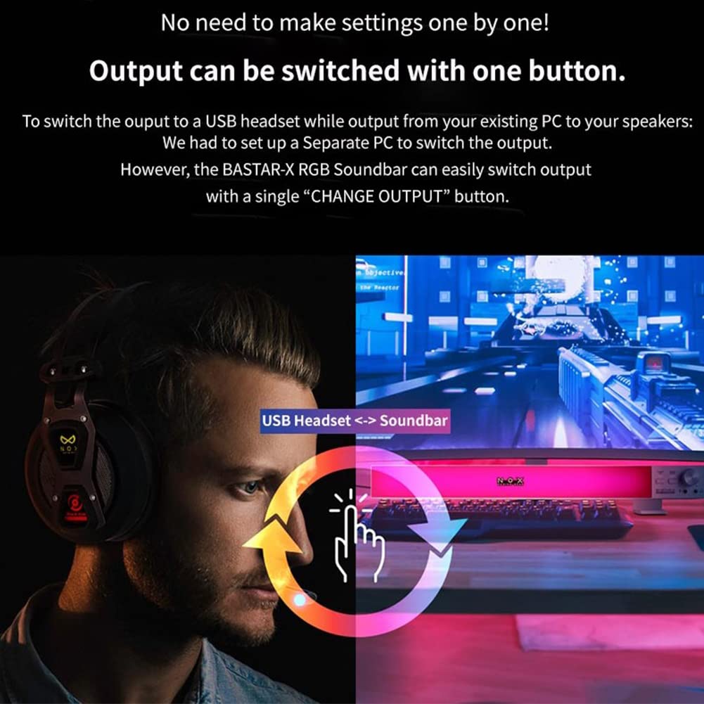 Amazon.co.jp: ゲーミングサウンドバースピーカーBASTAR-X