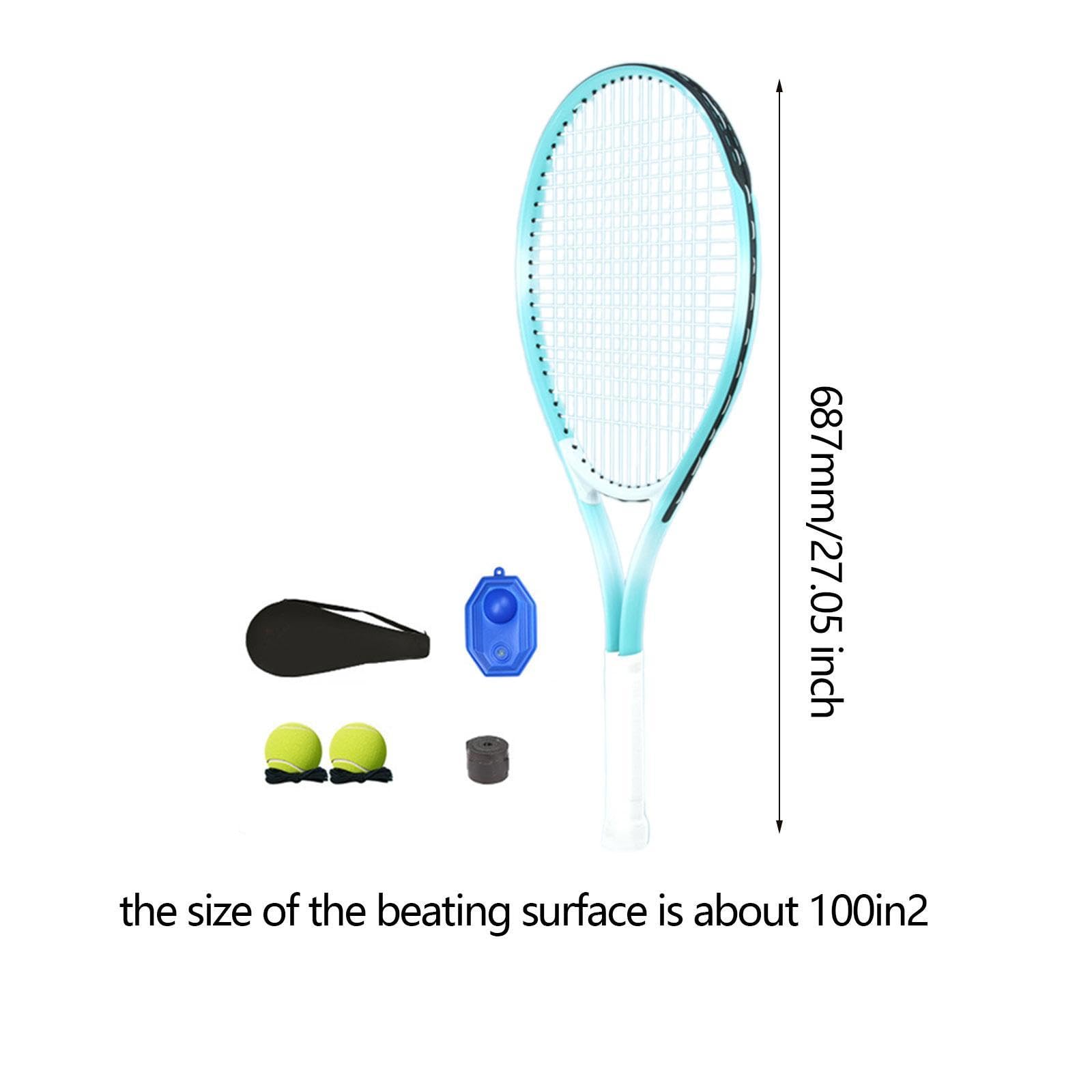 Set di Racchette da Tennis, Attrezzatura per Allenamento Tennis, Regalo Professionale E Ricreativo con Allenatore di Tennis E Palline Rimbalzanti per