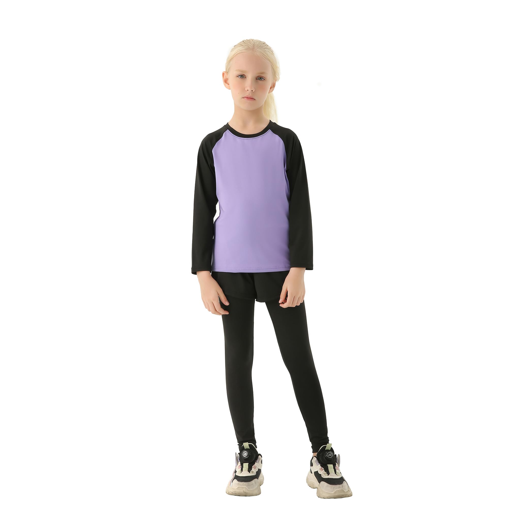 Dziecięcy dres treningowy dla dziewczynek, 3-częściowy dres sportowy, zestaw odzieży do joggingu, strój rekreacyjny (koszulka + spodnie), trening, bieganie, trykoty, joga (proszę wybrać