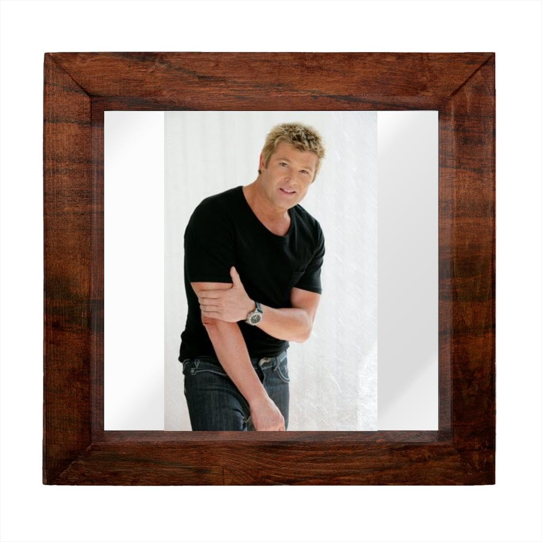 PEAS IN A POD Winsor Harmon - 6X6 Full Color Photo Sign With Hand Made Wood Frame PIAP #G538402