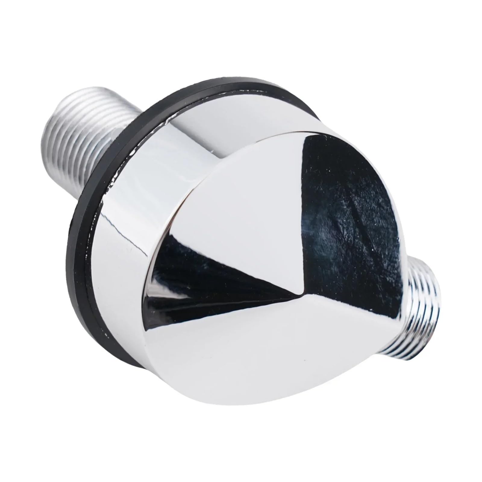 BNGDFDGH Wall Supply Elbow,Brass Round Mount Shower Hose Connector Accessories G1/2Inch Water Outlet for Shower-Silver
