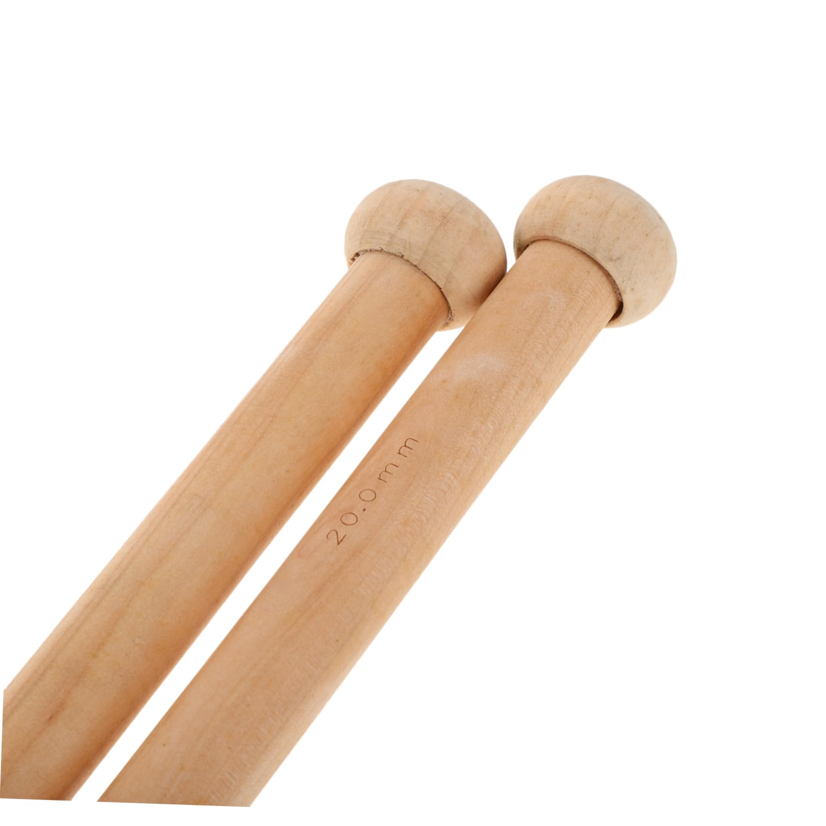 Homoyoyo 6piezas Agujas de Tejer de Madera Grandes para Hilo Grueso Agujas Rectas para Bufandas y Suéteres Suministros de Bricolaje para Principiantes