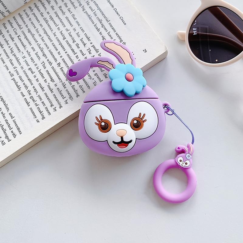 Image of YODI Case Cover for Airpods Pro|Pro 2|Airpods Pro 3|Airpods 4 Pouch, Silicone Cases with Cleaner Kit 360 Drop Protection,Shock-Resistant ((Kitty-Purple), Airpods Pro /Pro 2)