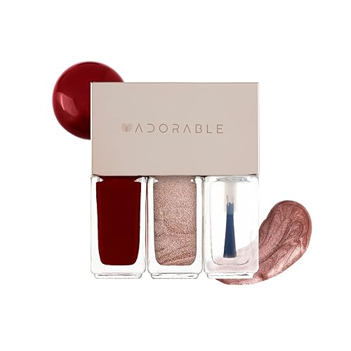 Pluchke Esmalte de uñas vegano a base de agua 3 piezas en el juego apto para Halal brillante permeabilidad al aire y al agua de bajo olor vegano