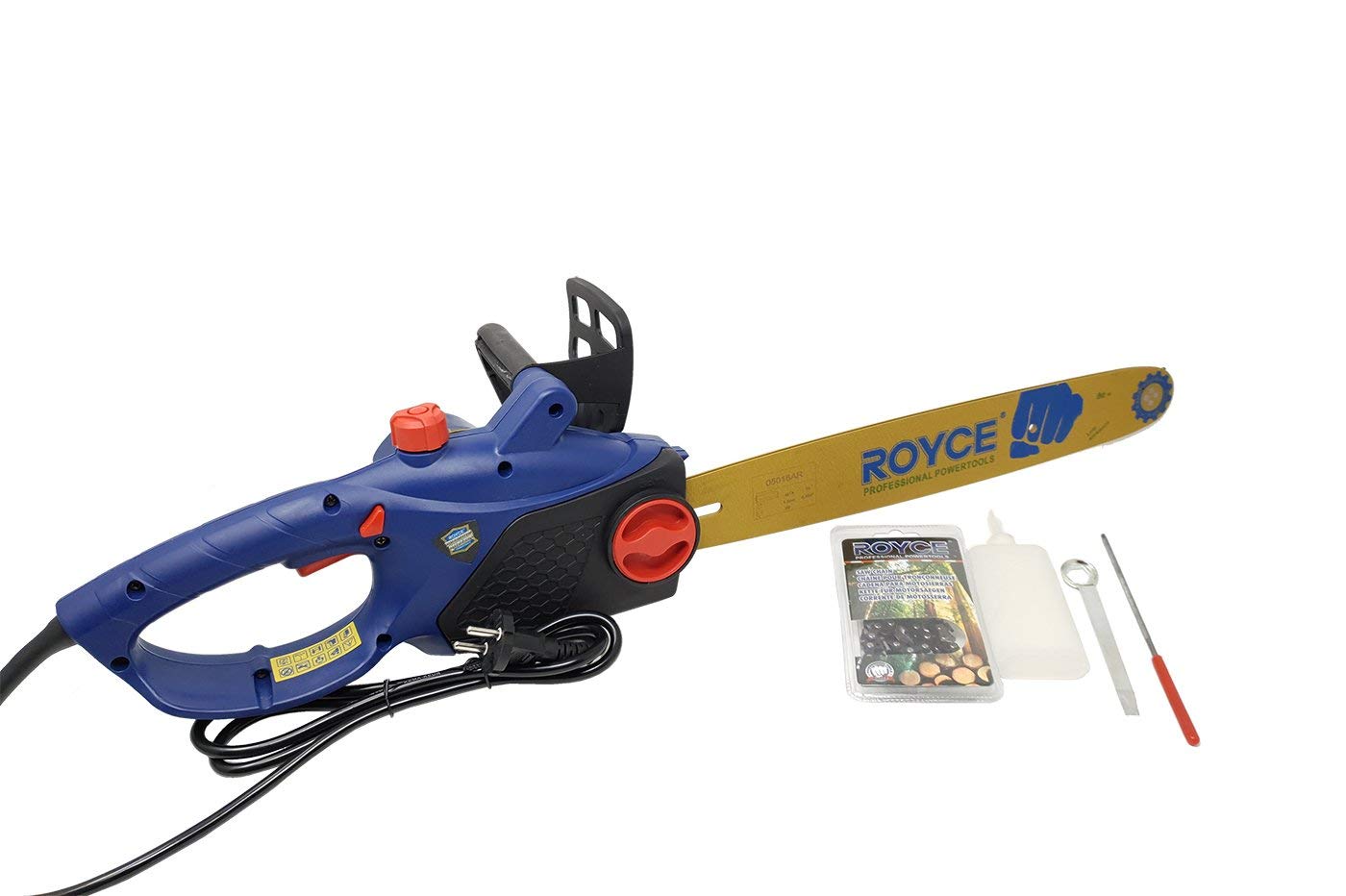SEGA ELETTRICA A CATENA 1800 W MOTOSEGA 40 CM POTATURA TAGLIO ROYCE CW441