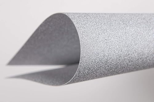 Miniatura 6 de Papel de cartulina con purpurina plateada, paquete de 15 unidades de papel con purpurina para proyectos de manualidades, decoraciones de fiesta de