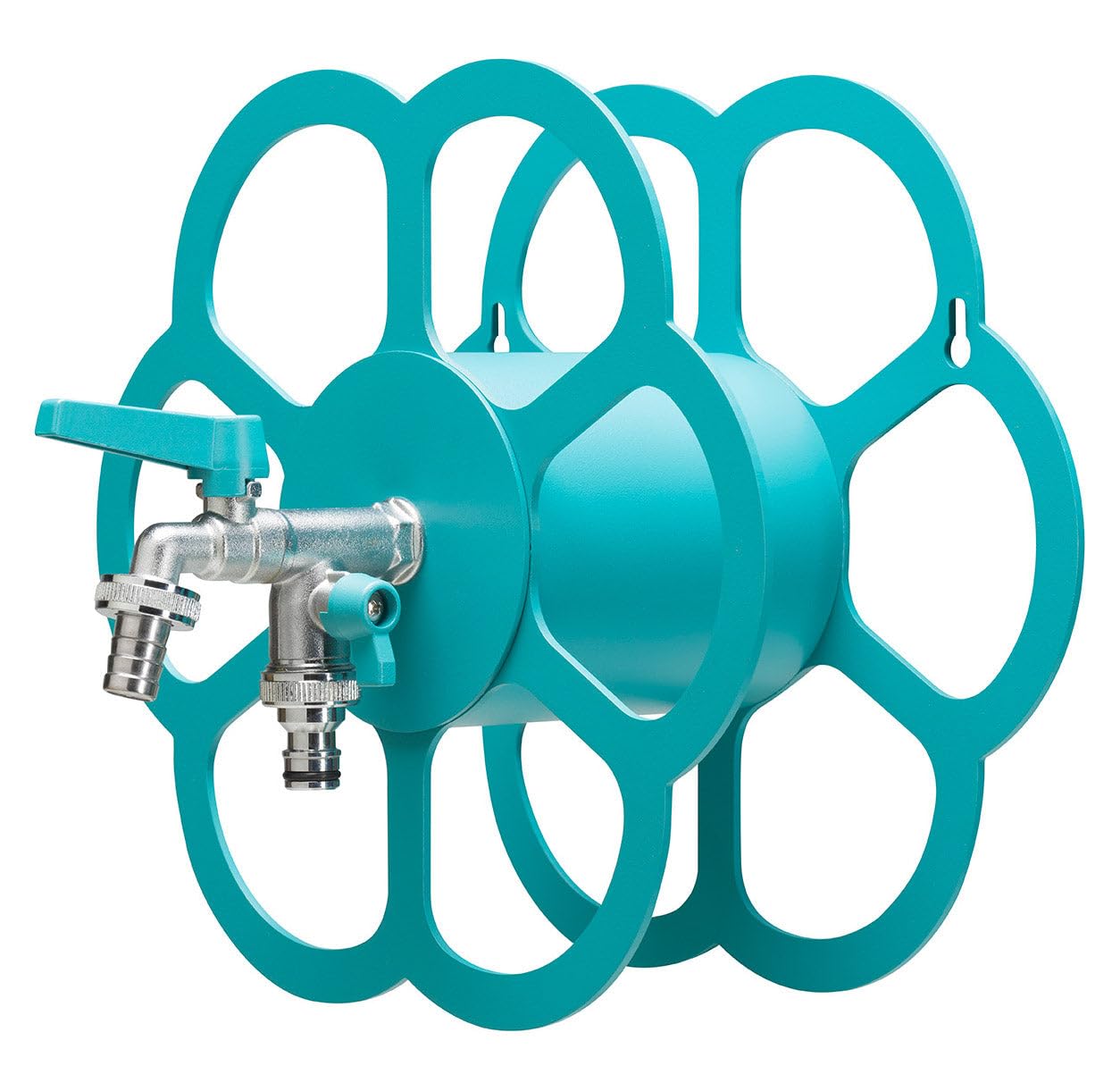 Belfer - Soporte para tubo de pared de metal con grifo de doble salida 42/FR (Turchés)