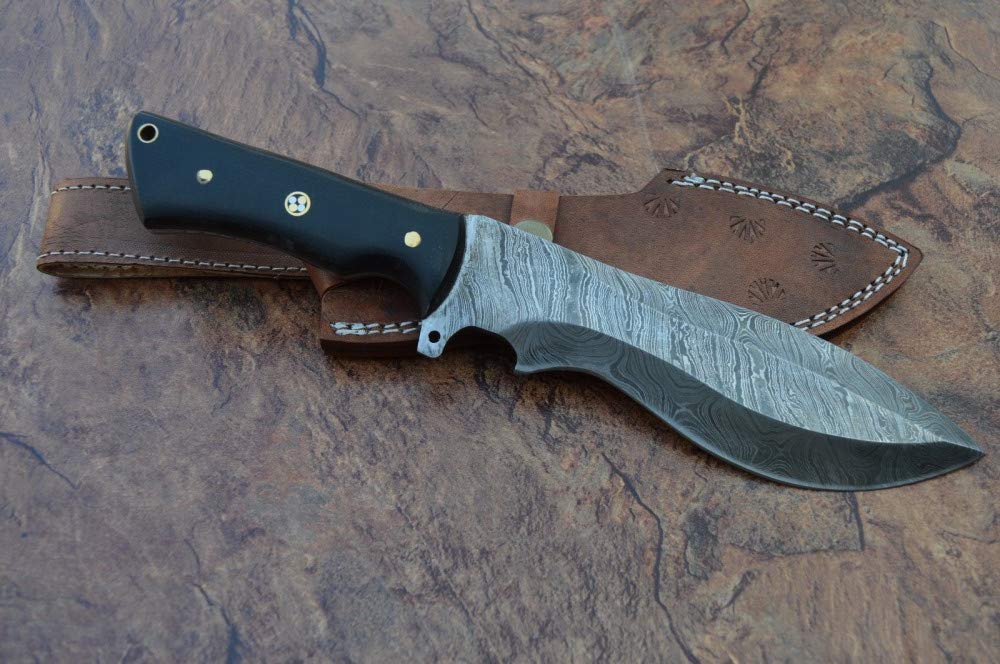 KE-039-HK Custom Handmade Damascus Knives-12