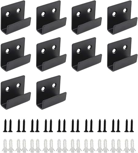 Miniatura 1 de Soporte para azulejos de acero inoxidable, soporte para colgar en la pared, ganchos para exhibición de azulejos de cerámica con tornillos de