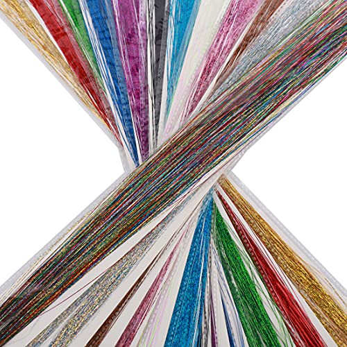 Hercules Fly Tying Materials, 12 Colors Crystal Flash Flashabou, Sparkle Tinsel For Making Fly Fishing Lure Flies #TOP4