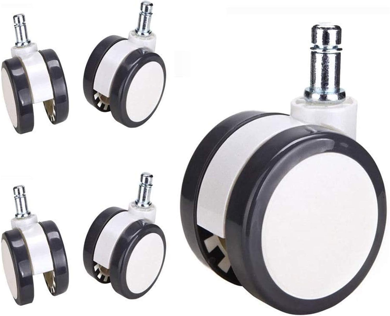 Trolley for Furniture 5PCS Universal Mute Chair Wheel Office Chair Caster Replacement Casters Rubber Soft Safe Roller Furniture Wheels