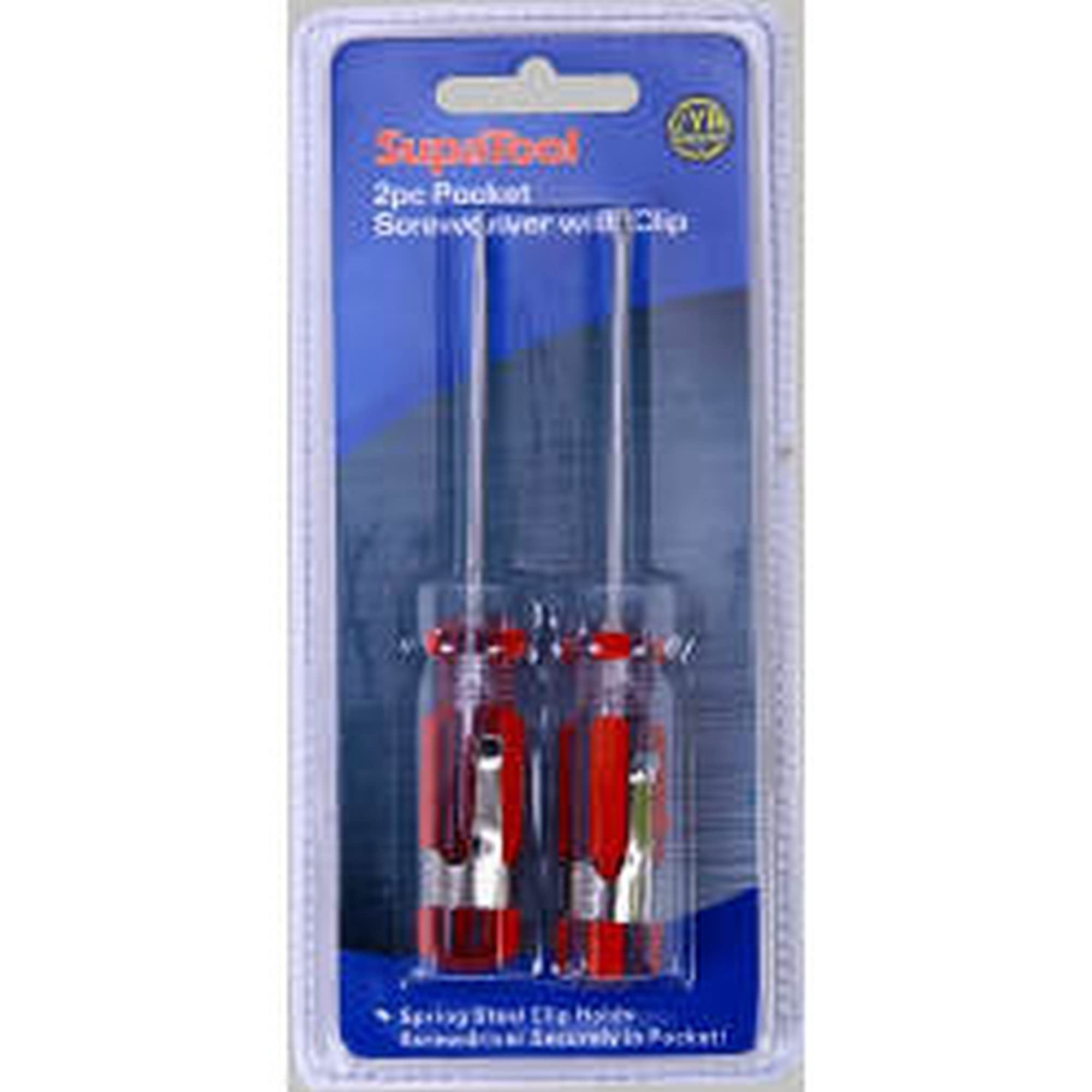 SupatoolPocket Clip Screwdriver Set 2 piece