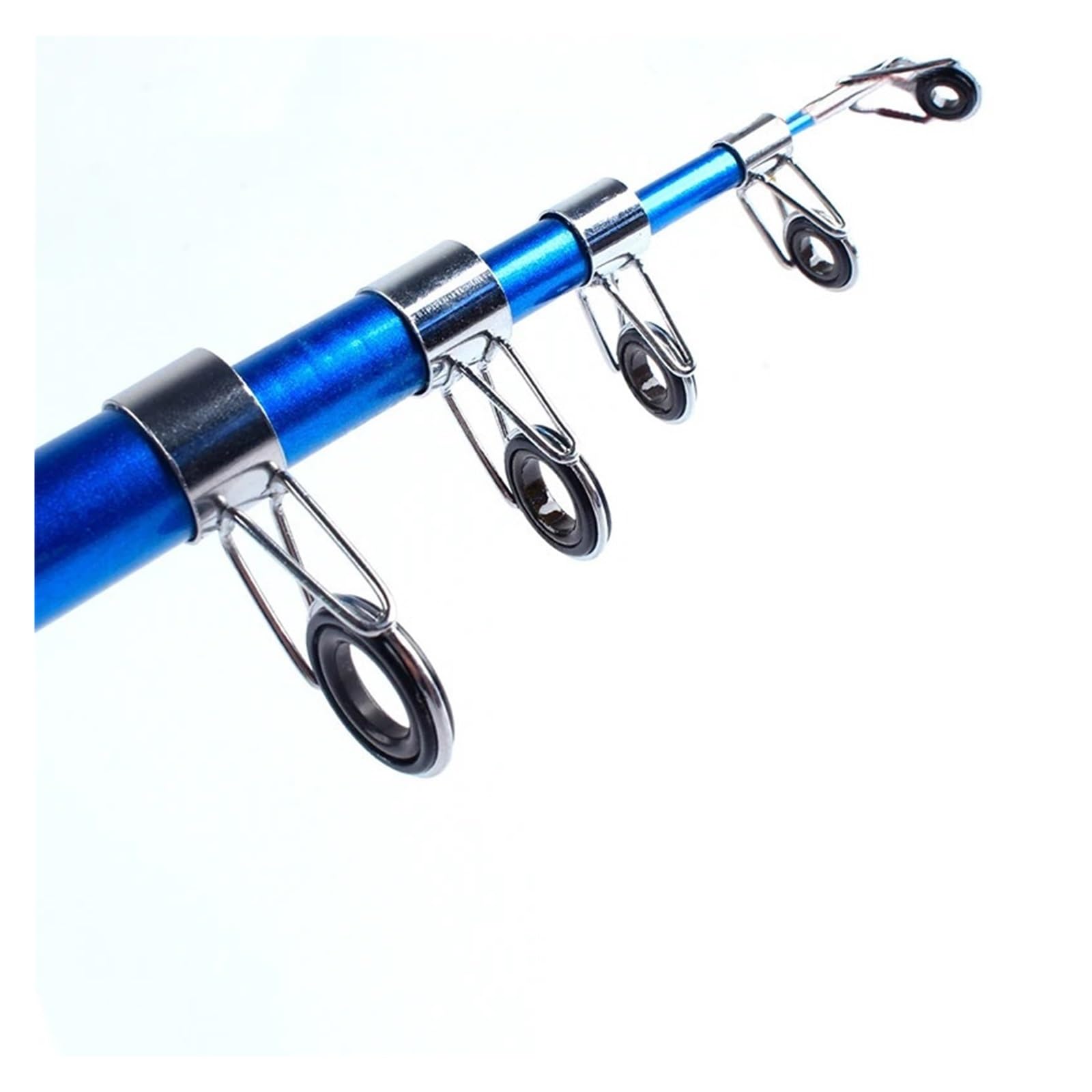 Anelli Canna Da Pesca 36 pz/scatola Kit di riparazione punta guida for canna da pesca Set anello for occhio fai da te telai in acciaio inossidabile anello guida linea TS accessori strumenti