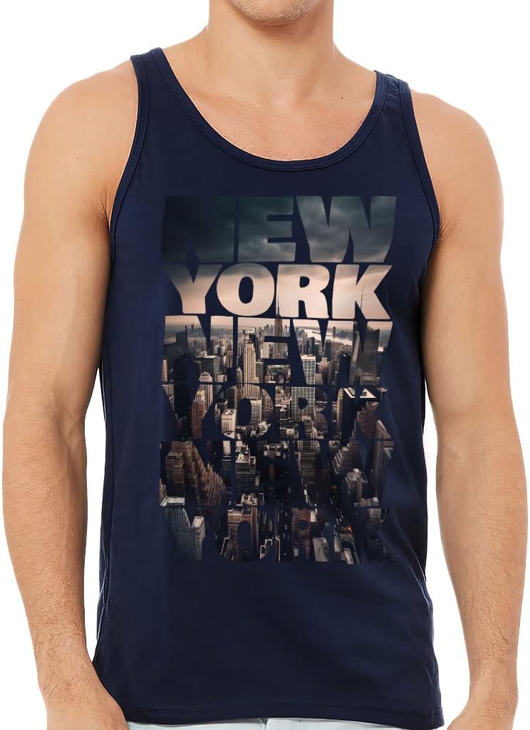 New York Tank - USA Patriot Workout Tank - Quote Design Jersey Tank