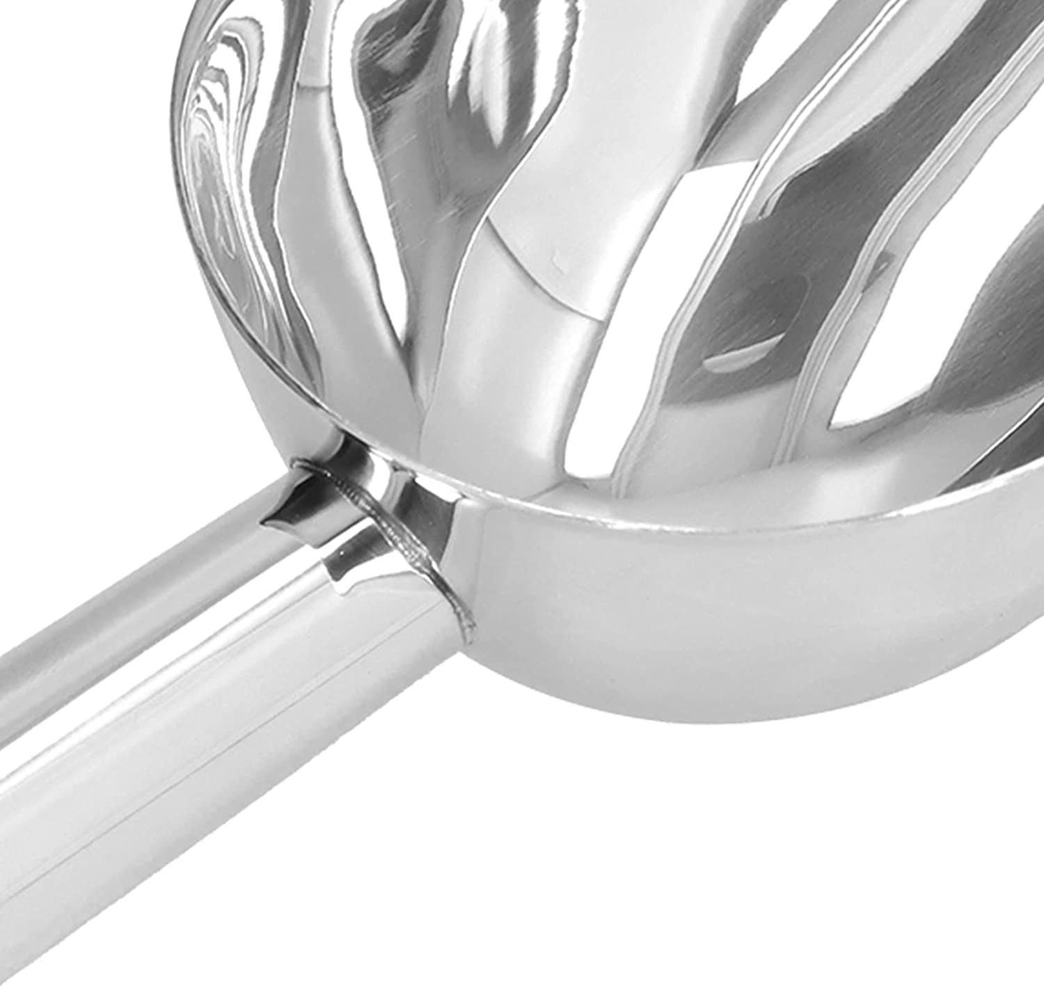 AKAZI Cuillère à Glace, Seau à Glace/Machine à Glace en Acier Inoxydable en métal en Forme de U Robuste de qualité Alimentaire pour la Maison hôtel Restaura (Or Rose) (Couleur Naturelle)
