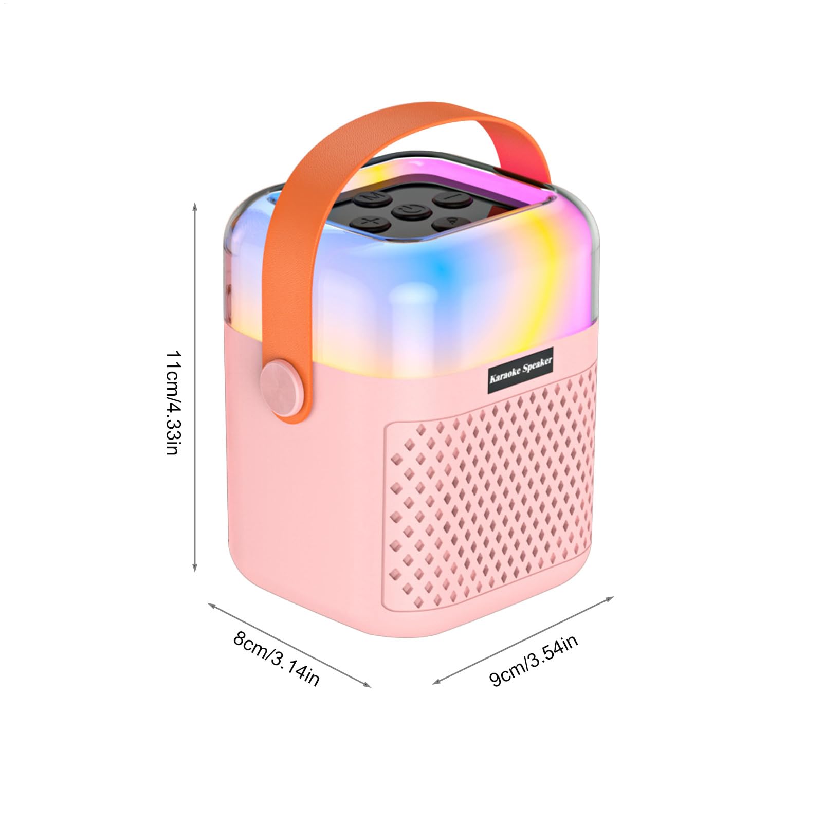 Micrófono Karaoke Portátil Altavoz De Canto Inalámbrico con 2 Micrófonos
