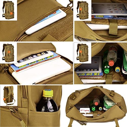 Selighting Tactical Backpack 40/50L Waterproof Military Hiking Bag 3 Way MOLLE Assault Rucksack for Trekking Travelling Camping Outdoor Sports