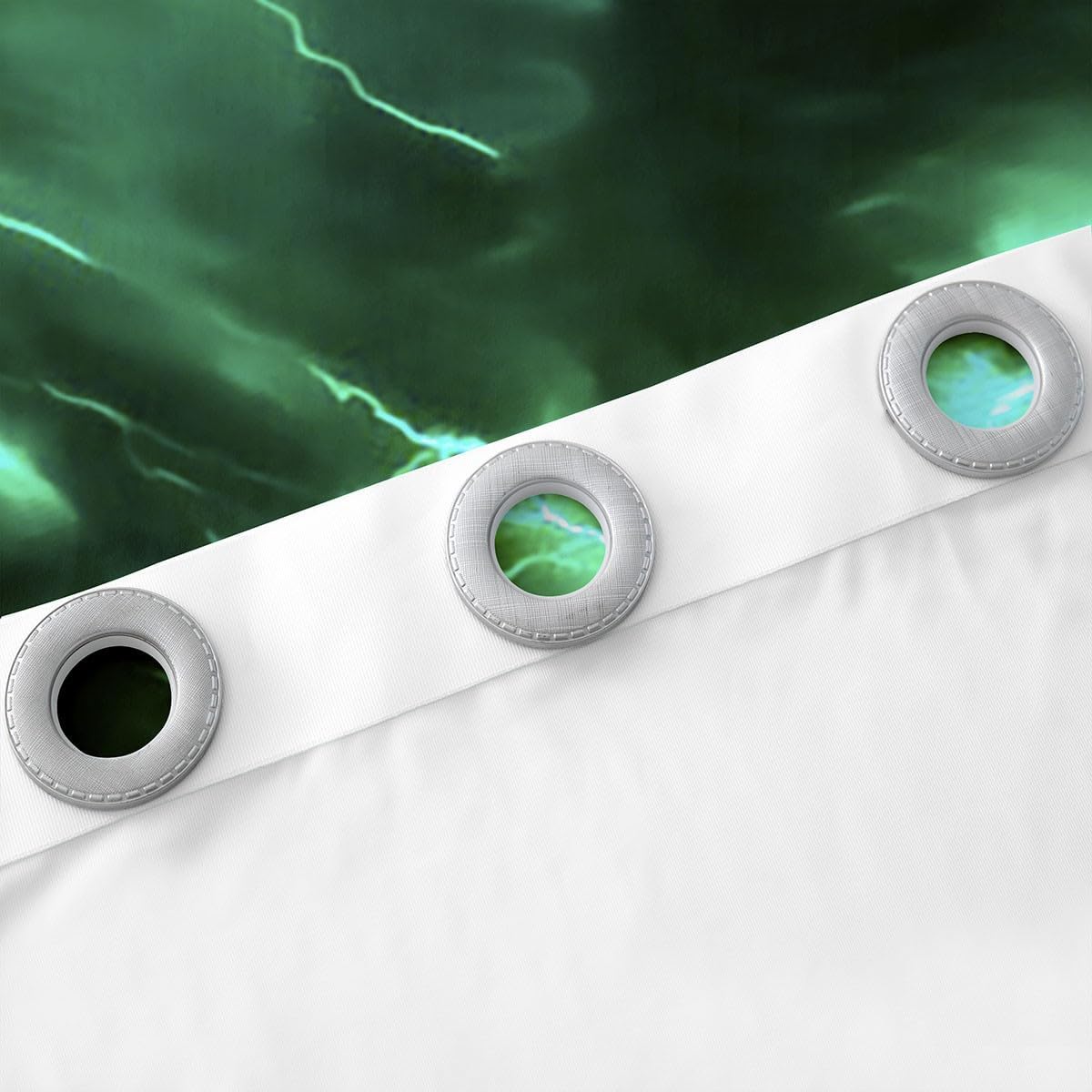 Geometric Lightning Kids Window Curtains,Flash Natural Disaster Modern Window Drapes for Girls Boys,Abstract Nature View Black Fashion Window Treatments Grommet Top 2 Panel Set,38Wx54L inch