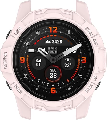 Miniatura 6 de Funda protectora para Garmin EPIX Pro de 1.654 pulgadas, resistente a los arañazos, suave y duradera, funda protectora de TPU transparente,