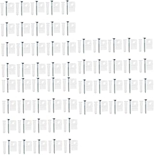 Cabilock 60 Sets Mirror Clip Glass Small Clips Glass Door Clips Mirror Hanging kit Clear Mirror Holder Mirror Holder Clips Mirror Glass Mirror Fixing Clips Metal Laminated Glass Plastic