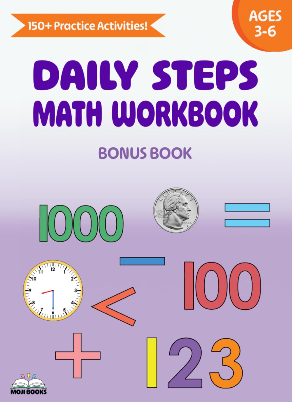 Daily Steps Math Workbook - Bonus Book | Pre-K / Preschool / Kindergarten | Ages 3-6