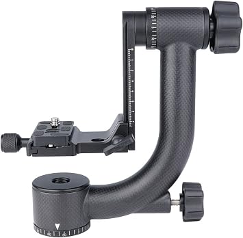YLU A19 Carbon Fiber DSLR Camera Gimbal Tripod Head